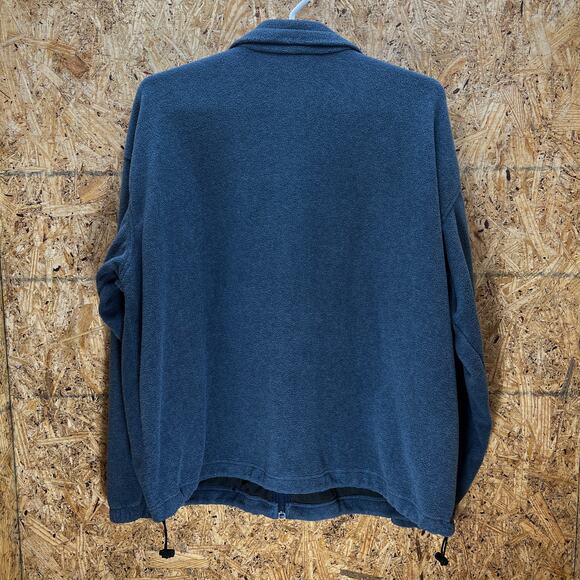 Columbia Polyester Viscose Blue-Gray Solid Long Sleeve Fleece Jacket Mens XXL - Picture 2 of 5